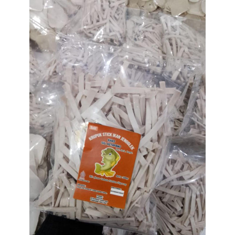 

Krupuk mentah STIK ikan jenggelek (500gr).