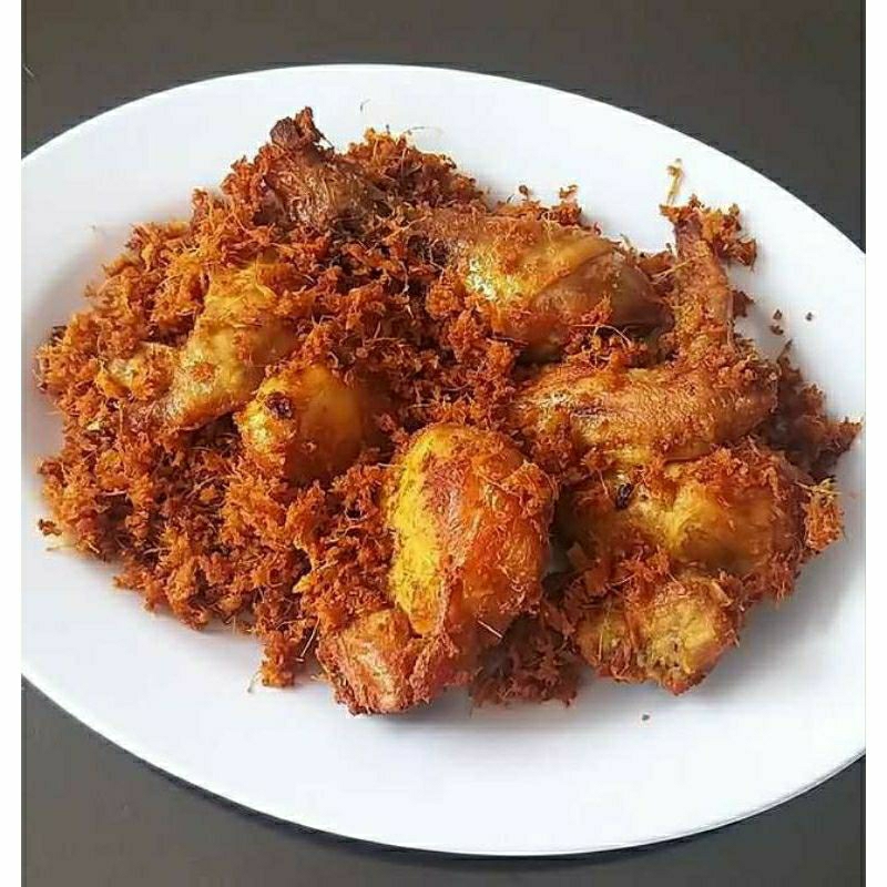 

Ayam ungkep lengkuas bonus sambal sambayong