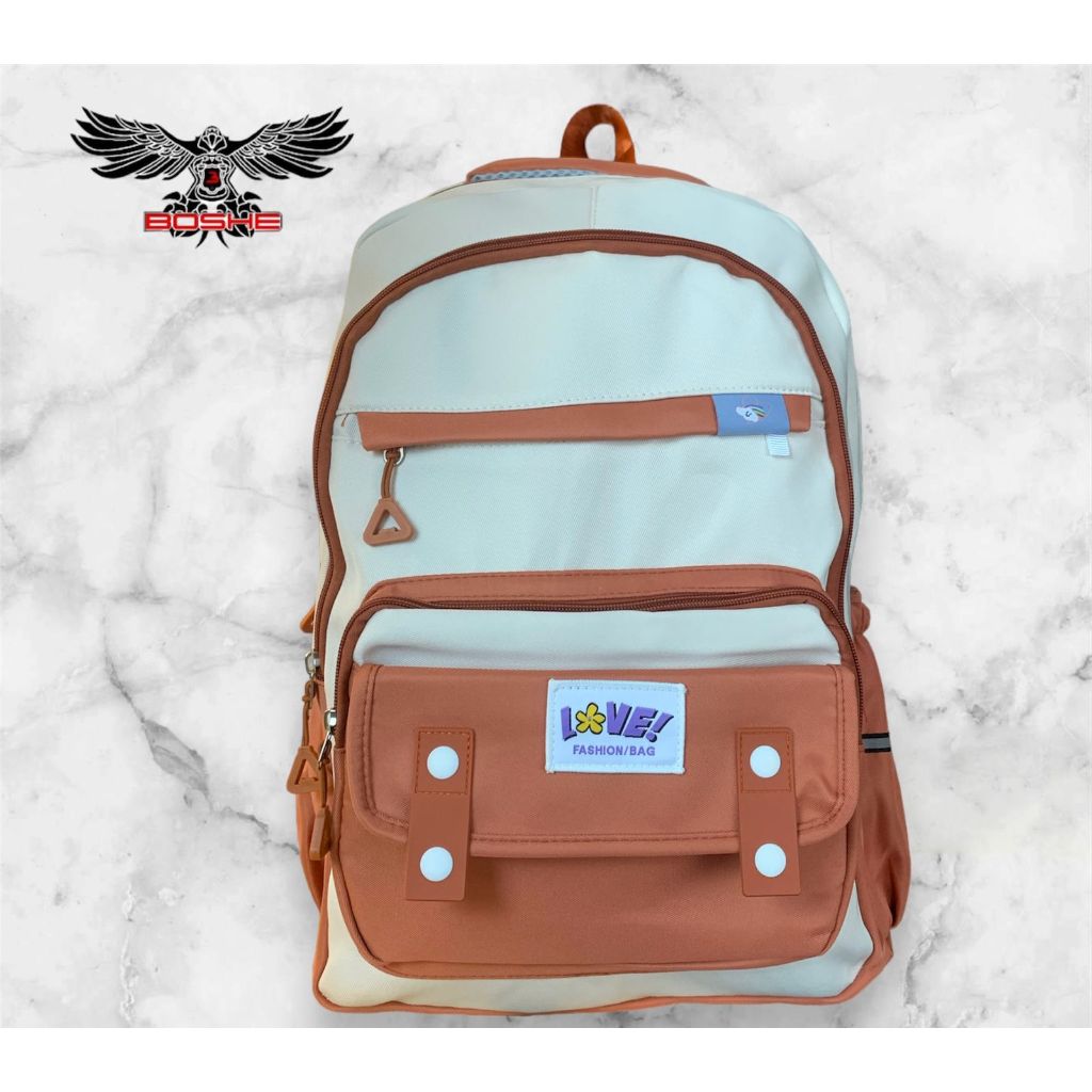 NEW Ransel Sekolah-Kuliah-Kantoran Fashion by Boshe Premium, 2469