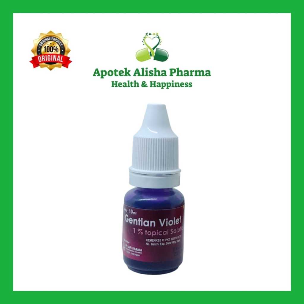 Gentian Violet Holi / Afi 10ml - Obat Sariawan Biru