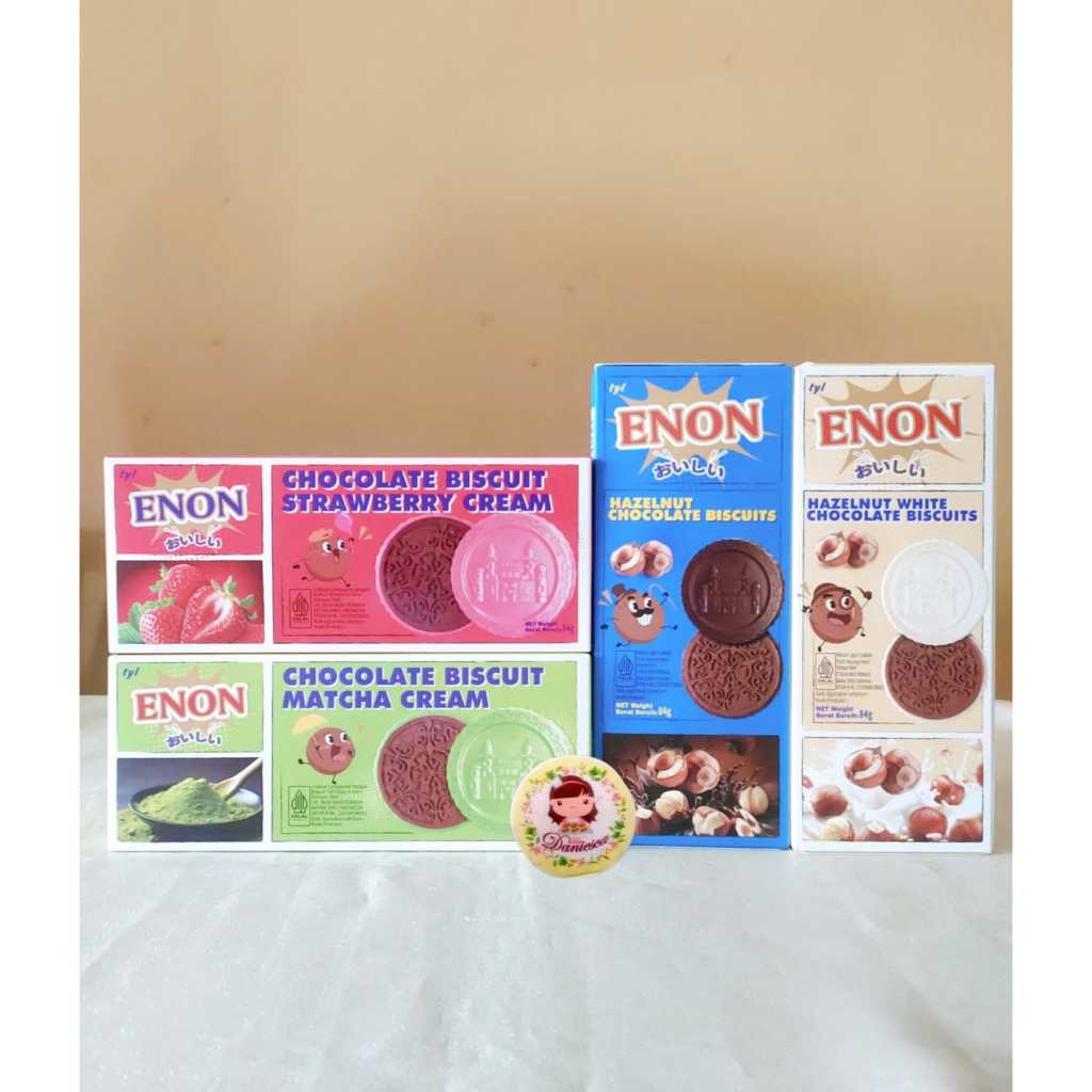 

.Sekotak Enon Chocolate Biscuit Strawberry, Matcha, Hazelnut 84 gr ( ds bgr )