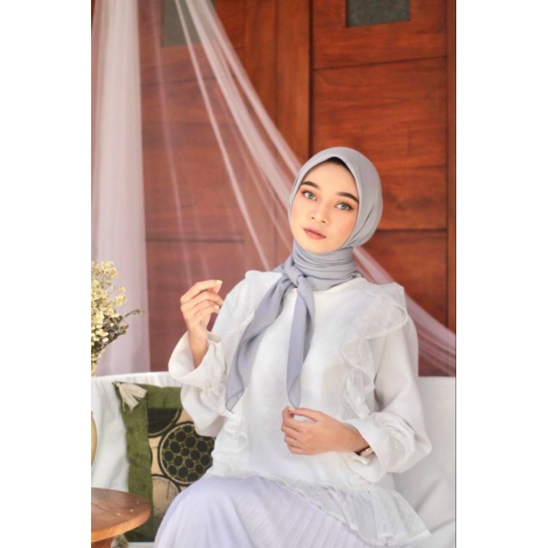 Hijab segi empat paris / segi empat paris premium / paris premium