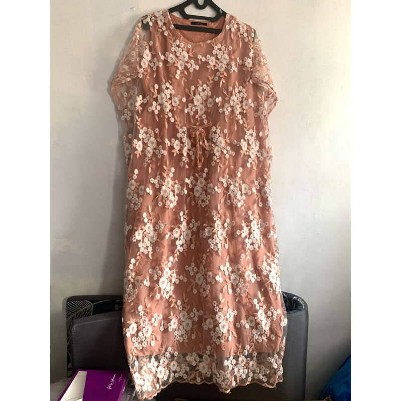 Promo Dress Pesta Brand Icons Sleevless Long Dress Premium Preloved Free Hijab