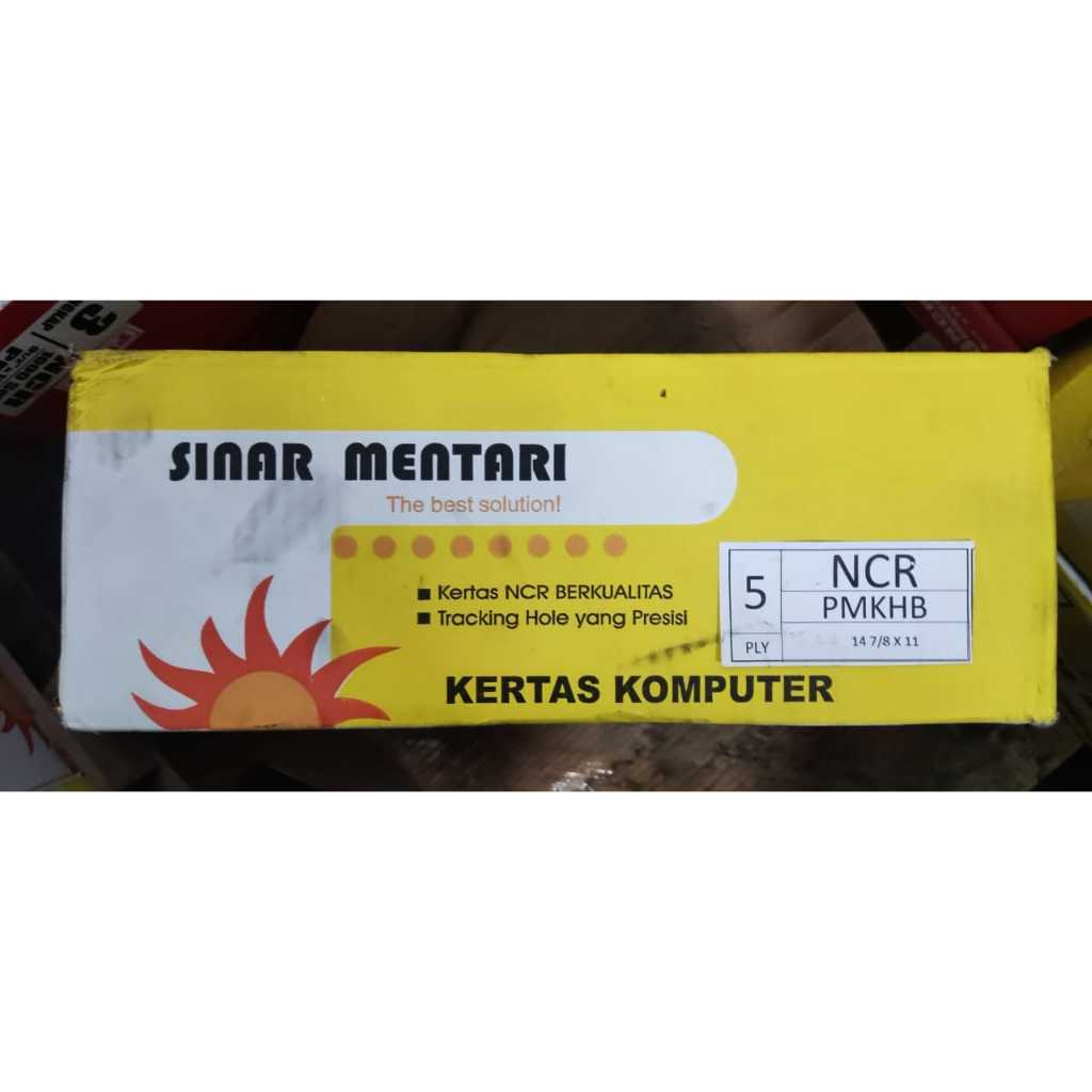 

Kertas Continuous Form Sinar Mentari 5 ply 14 7/8" x 11" B5