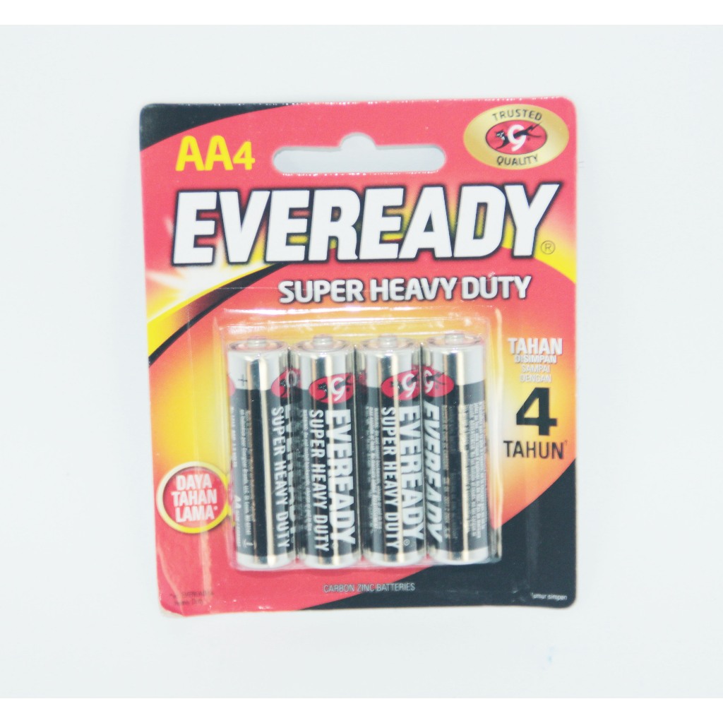 BATERAI EVEREADY 1215 AA ISI 4 HITAM KECIL