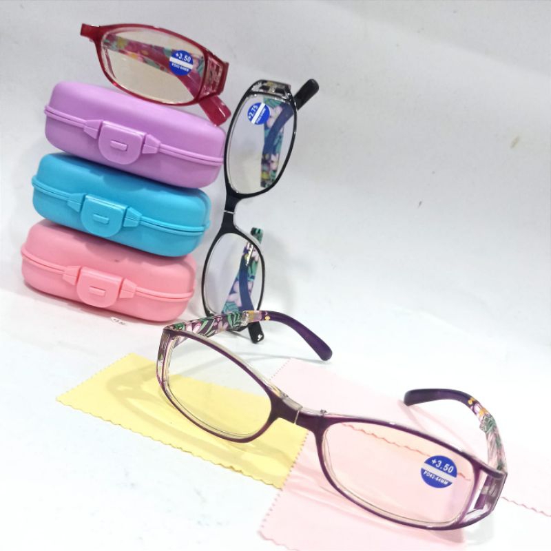 kacamata baca plus jalan wanita trendy model lipat