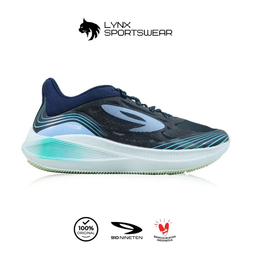 910 SEPATU LARI HAZE VISION 1.0 BIRU TUA/ABU/HIJAU