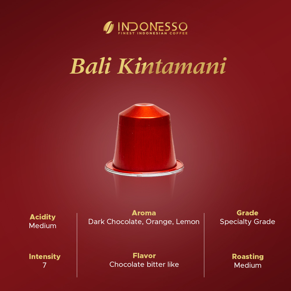 

INDONESSO Specialty Coffee Capsules Compatible with Nespresso Machines / Kapsul Kopi