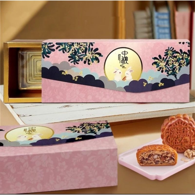 

Dus kue bulan box mooncake box wimala (2pc)