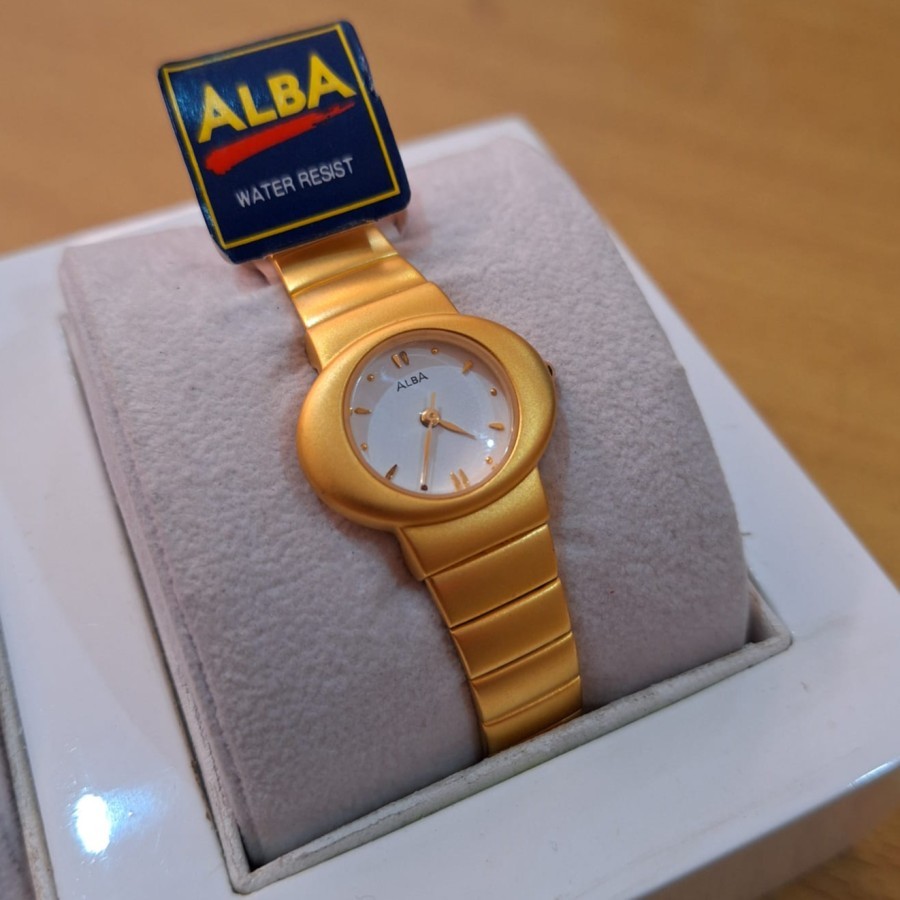 JAM TANGAN WANITA ALBA ATQR96X1 ATQR96 GOLD TERBARU ORIGINAL