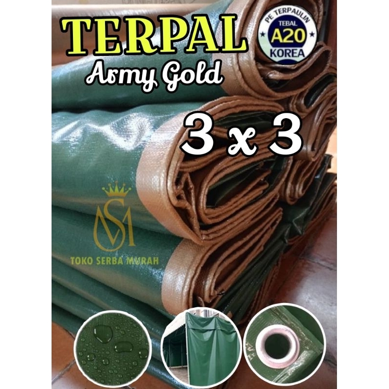 Terpal A20 3x3 UV KOREA Import, terpal terop terpal jemuran terpal kolam terpal truk dll