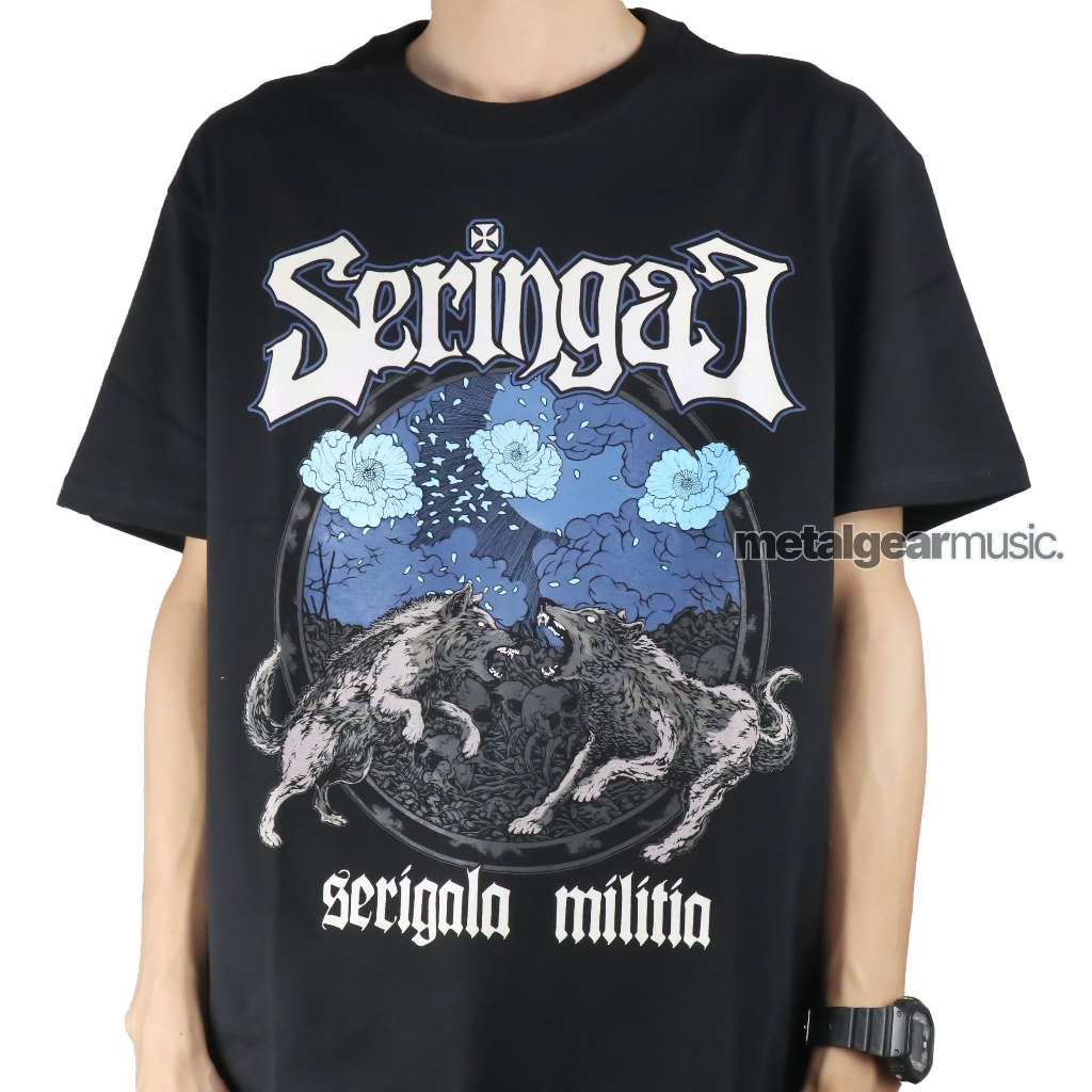 Metalgear Music Original Seringai - Wolf Fight Tshirt Baju Kaos