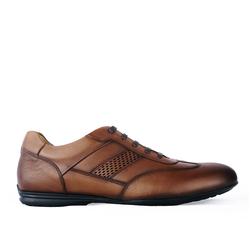 Sepatu Casual Formal Pria Gino Mariani Geomar Coklat