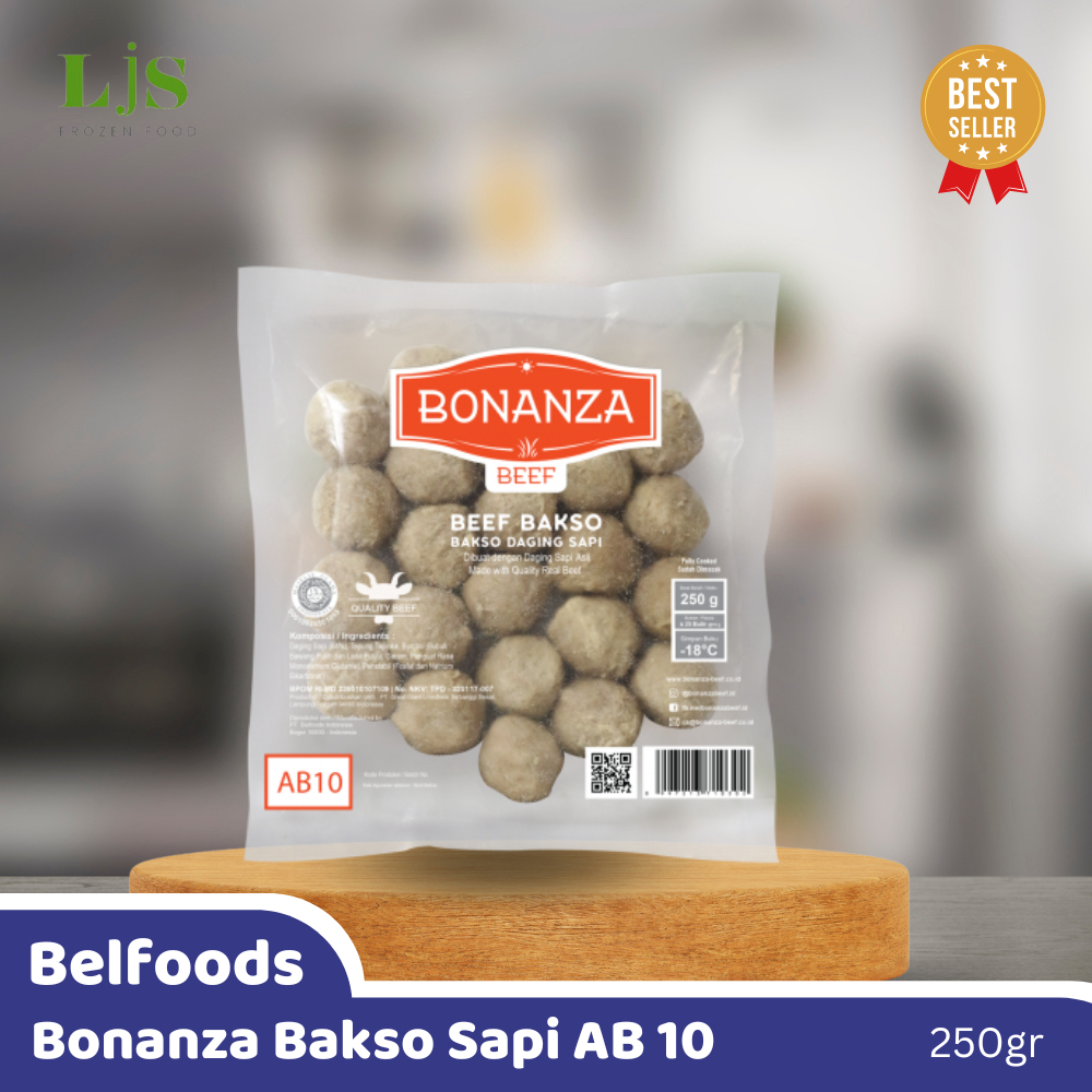 

Belfoods Bonanza Bakso Sapi AB 10 250gr