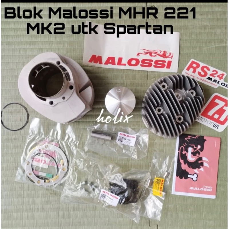 Blok set malossi MHR 221cc Original malossi italy Cocok utk mesin 200cc