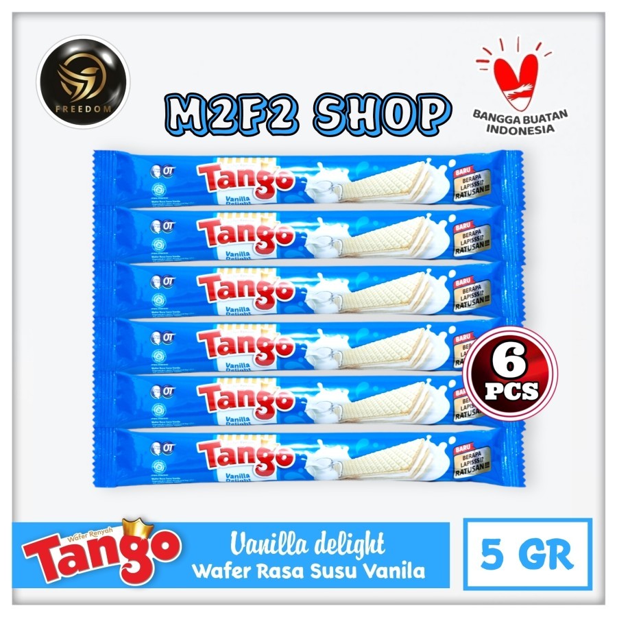 

Tango Wafer Vanilla Delight Stick | Krim Vanila Susu Stik - 5 gr (Kemasan 6 Pcs)