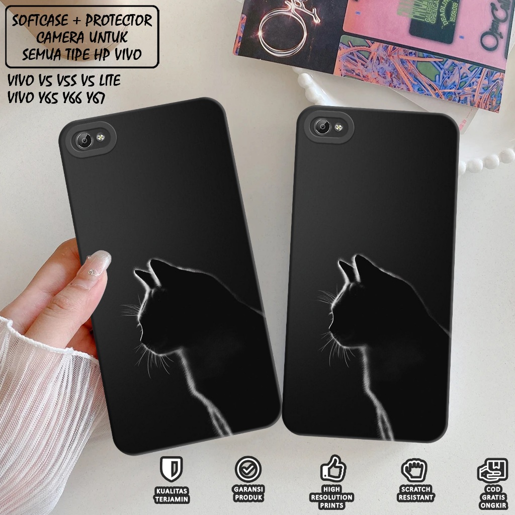 CASE VIVO 1719 - Case Hp VIVO 1719 - Softcase Hp VIVO 1719 Motif (KUCING CAT) Case Pro Camera - Case