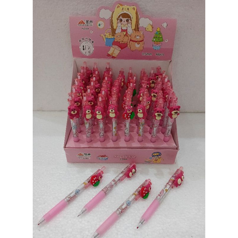 

Bolpoin Cetekan Beruang Pink No.008 isi 48 pcs/kotak