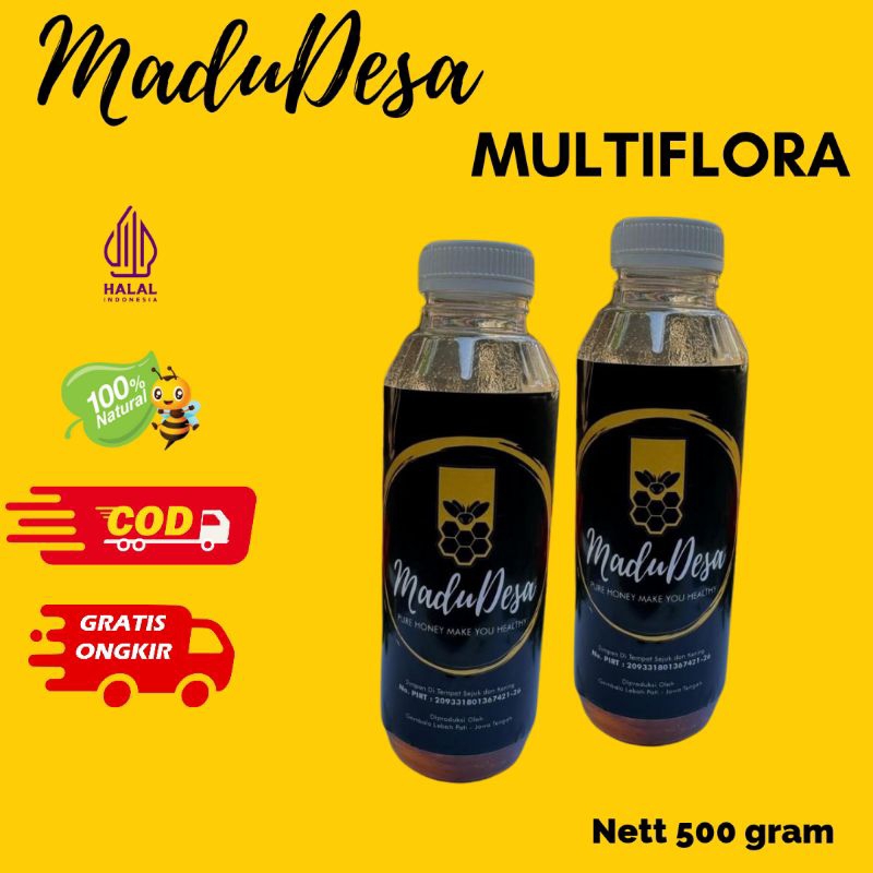 

Madu Murni Nektar MULTIFLORA 500 gram botol