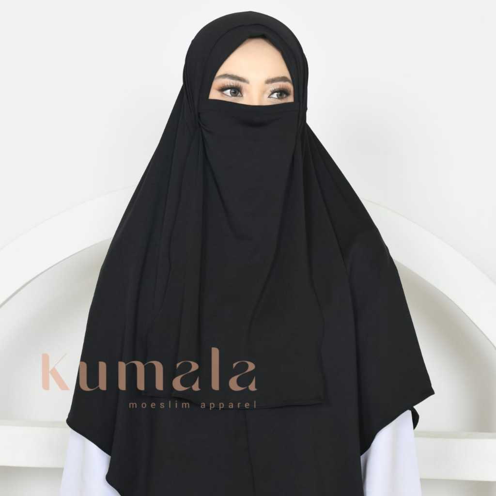 Kumala - Khimar Cadar Syari Jumbo Bahan Jersey Premium - Jilbab Cadar Jumbo 2 in 1 TERLARIS