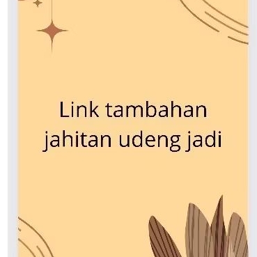 tambahan ongkos jahit udeng