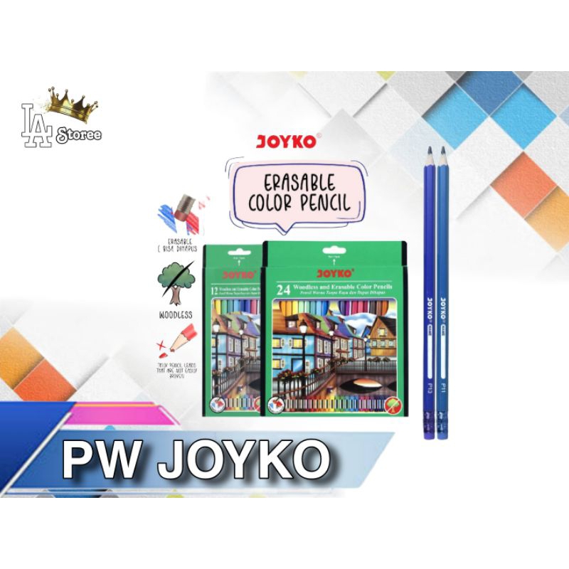 

PENSIL WARNA/ CLEAR JOYKO ERASABLE