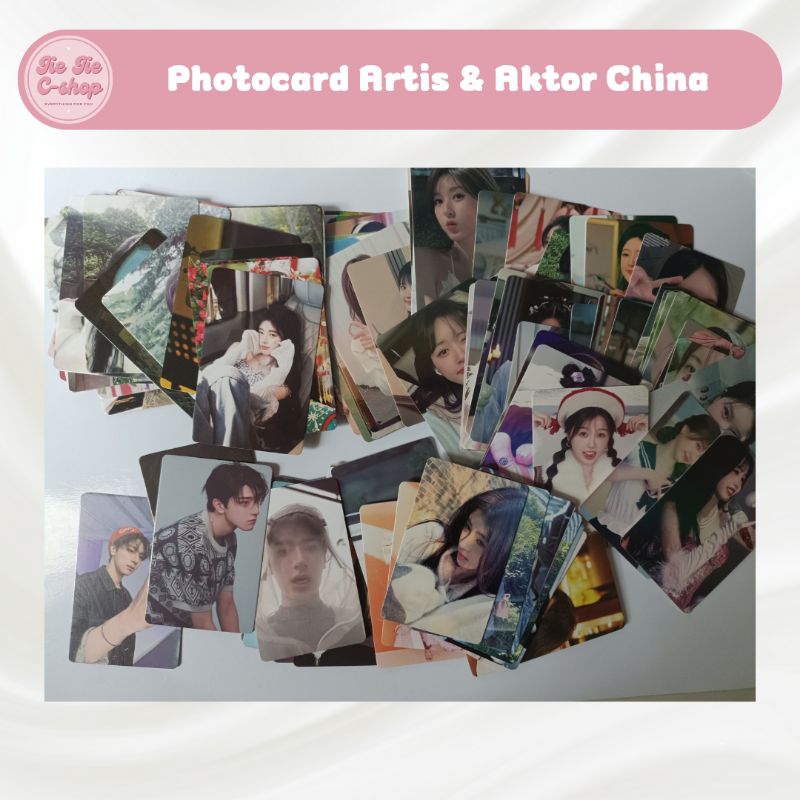 Photocard/Lomo Card Isi 10 Artis & Aktor China Zhao Lusi Lin Yi Ju Jingyi Esther Yu Shuxin Dylan Wan