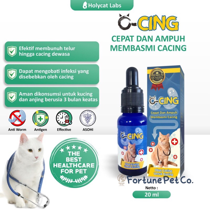O-Cing obat cacing untuk kucing