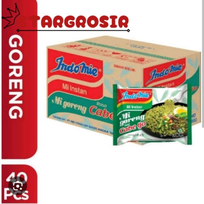Indomie Cabe Ijo 1 Dus isi 40