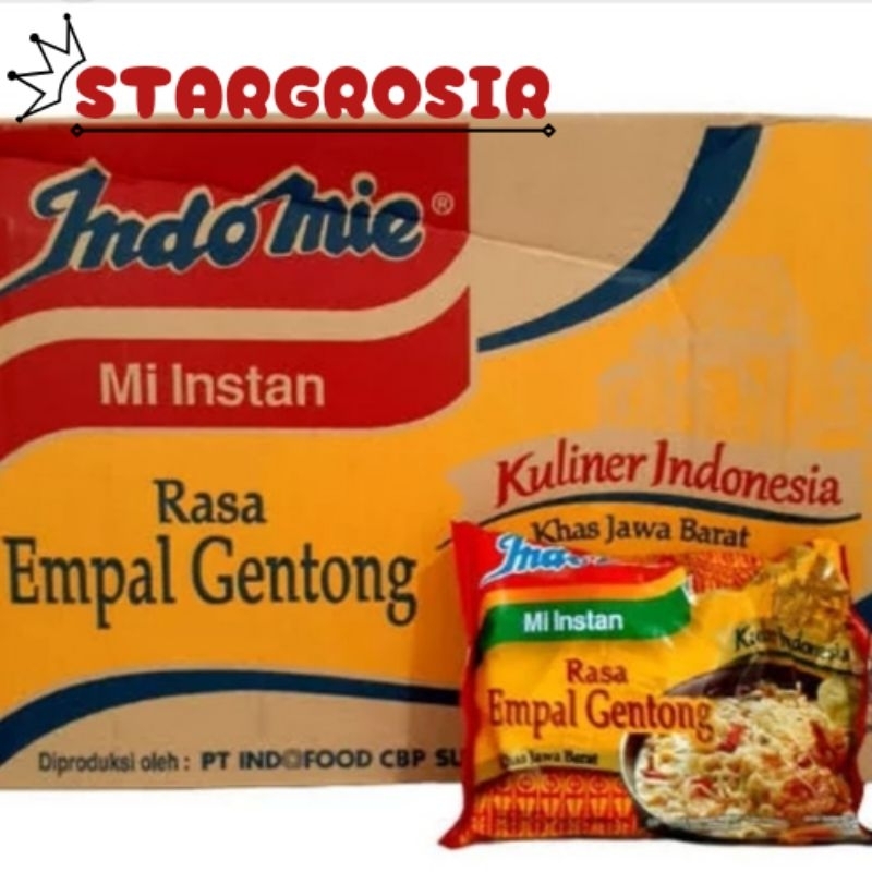 

Indomie Empal Gentong Mi Instan 1 Dus isi 40