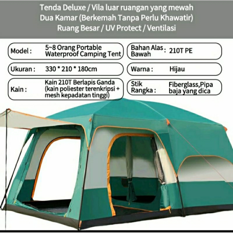 Tenda Camping 4-6 Orang