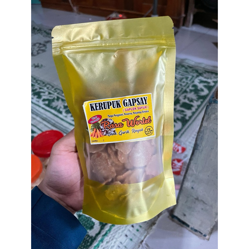 

Kerupuk Gaplek Sayur (Oleh-oleh khas wonogiri)