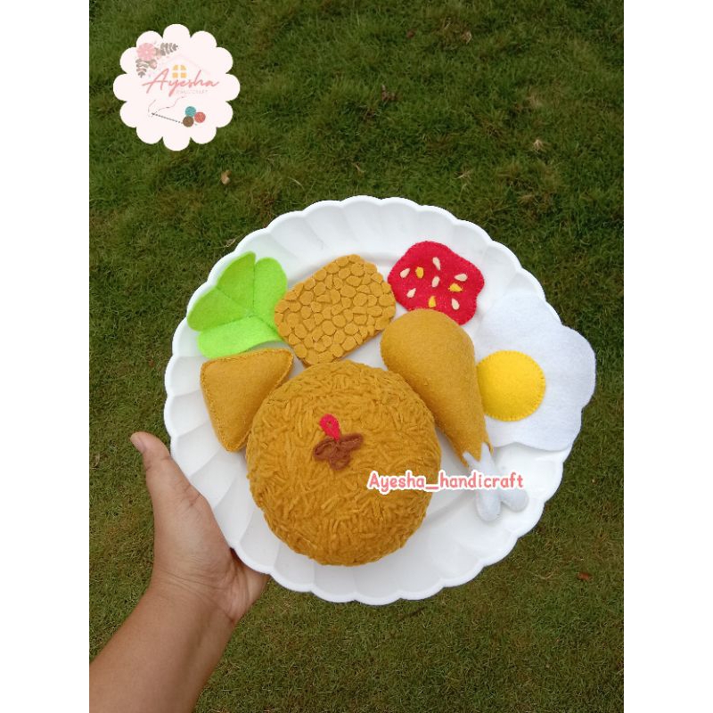 replika mainan makanan dari flanel / replika makanan / mainan edukasi anak