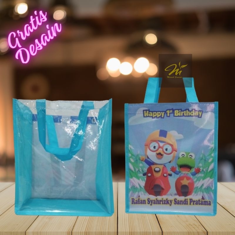 

TAS ULTAH POTRAIT MIX MIKA / Tas ulang tahun potrait / Tas ulang tahun custom / Tas ulang ultah murah / Goodie bag mix mika