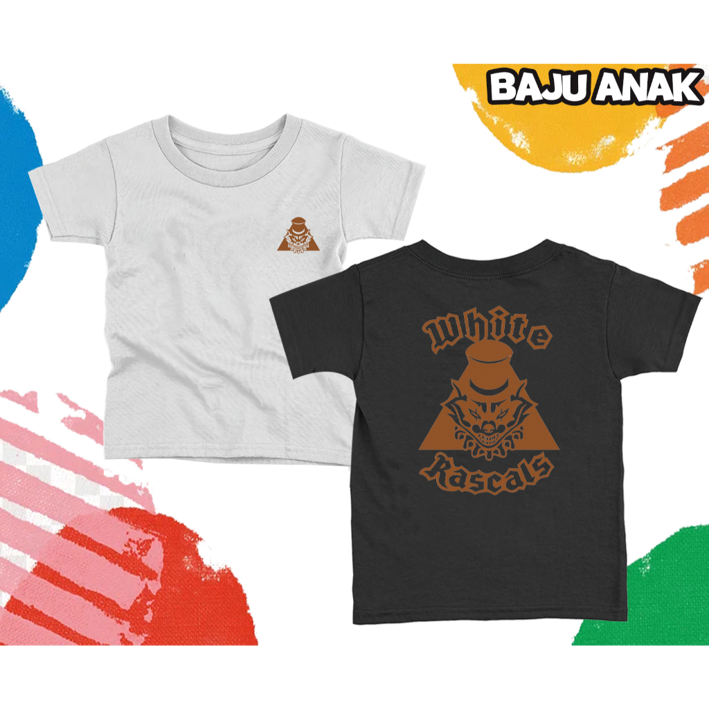 BajuMantaap [ Bisa COD ] Baju Anak New High And Low The Worst - Tshirt White Rascals - Baju Suzuran 