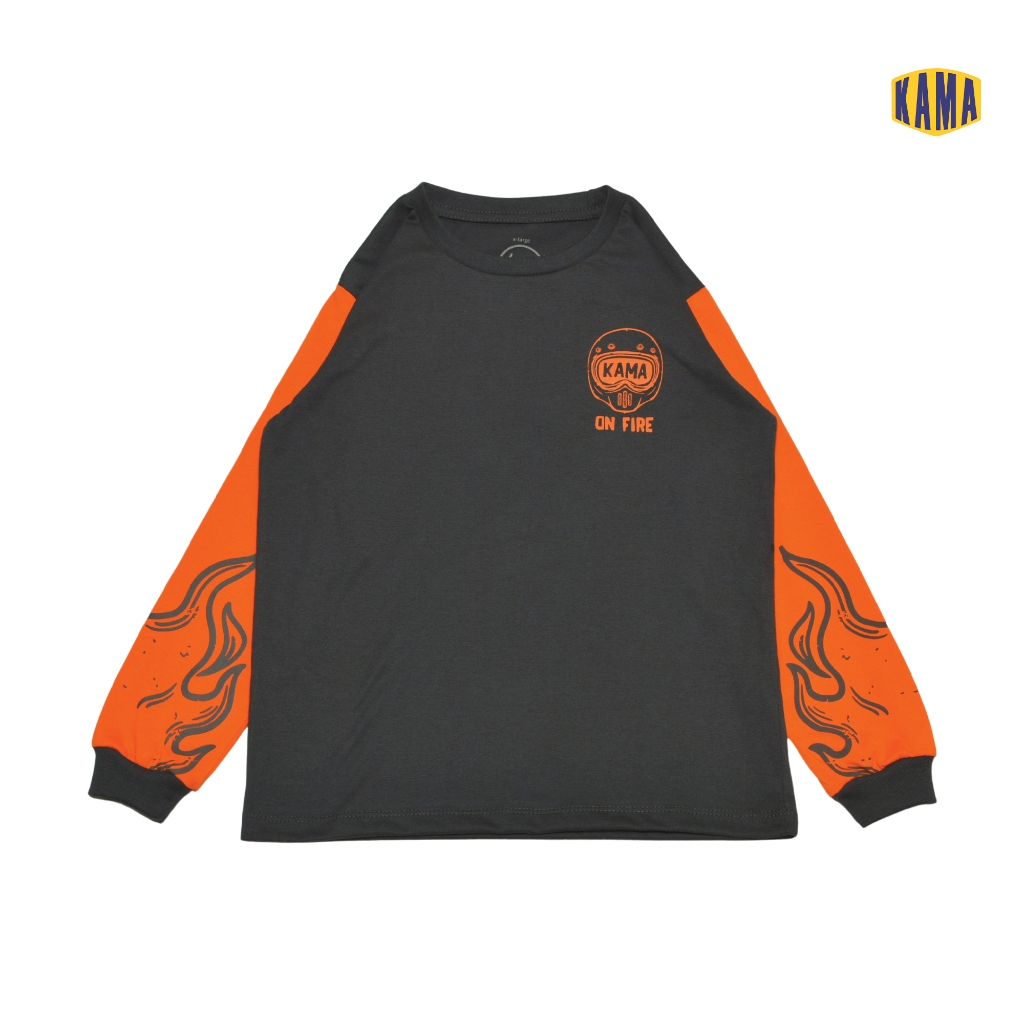 KAMA GARAGE On Fire  - Long Sleeve - Kaos anak lengan panjang