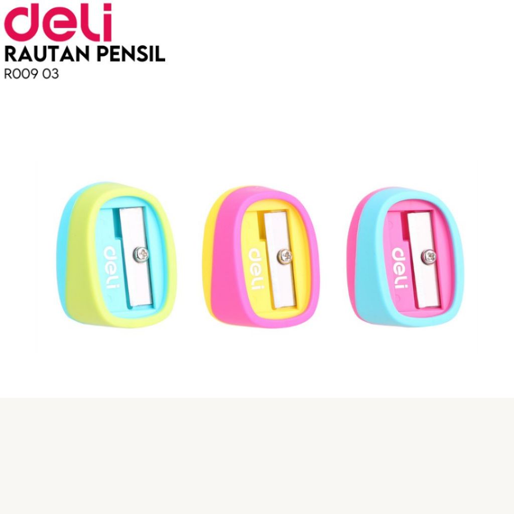 

Deli Sharpener / Rautan Pensil Lucu Warna-Warni R00903