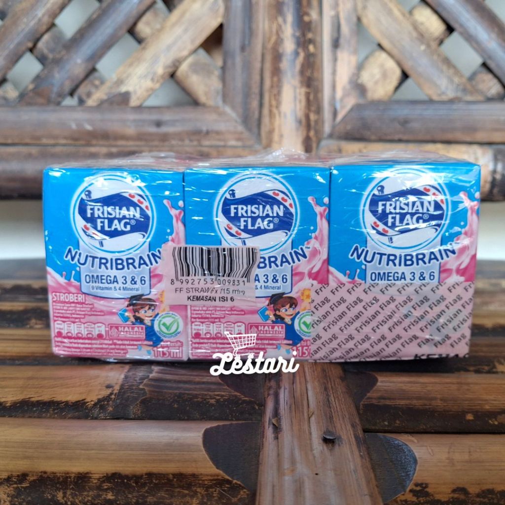 

Susu Frisian Flag Junior Nutribrain - Bendera UHT Cair Kotak Kecil 115ml | Strawberry