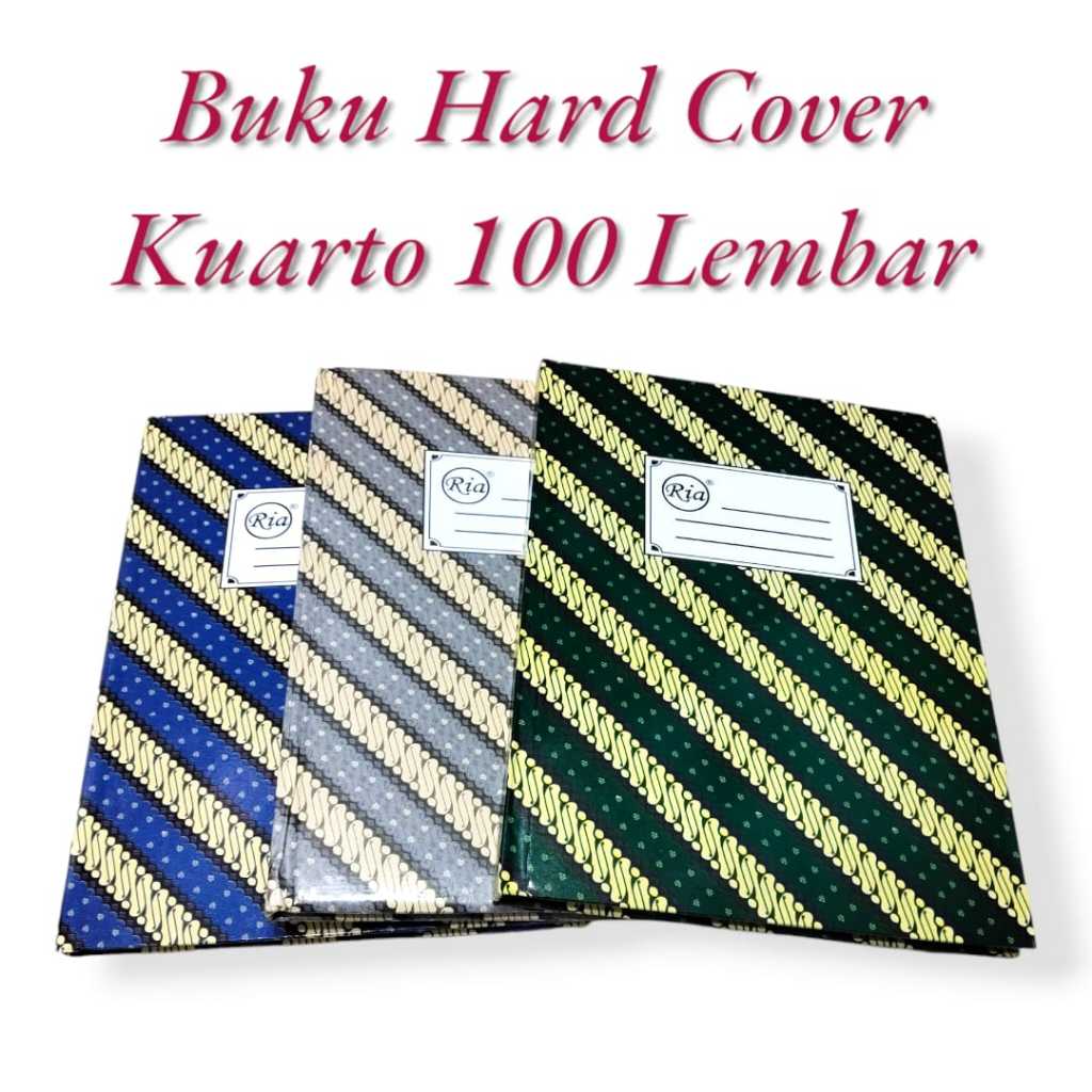 

Buku Tulis Hardcover Kuarto 100 Lembar