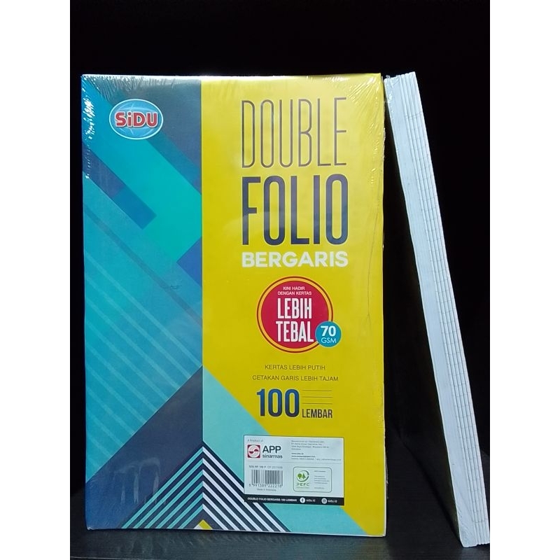 

( 1 PACK ) KERTAS DOUBLE FOLIO BERGARIS SIDU