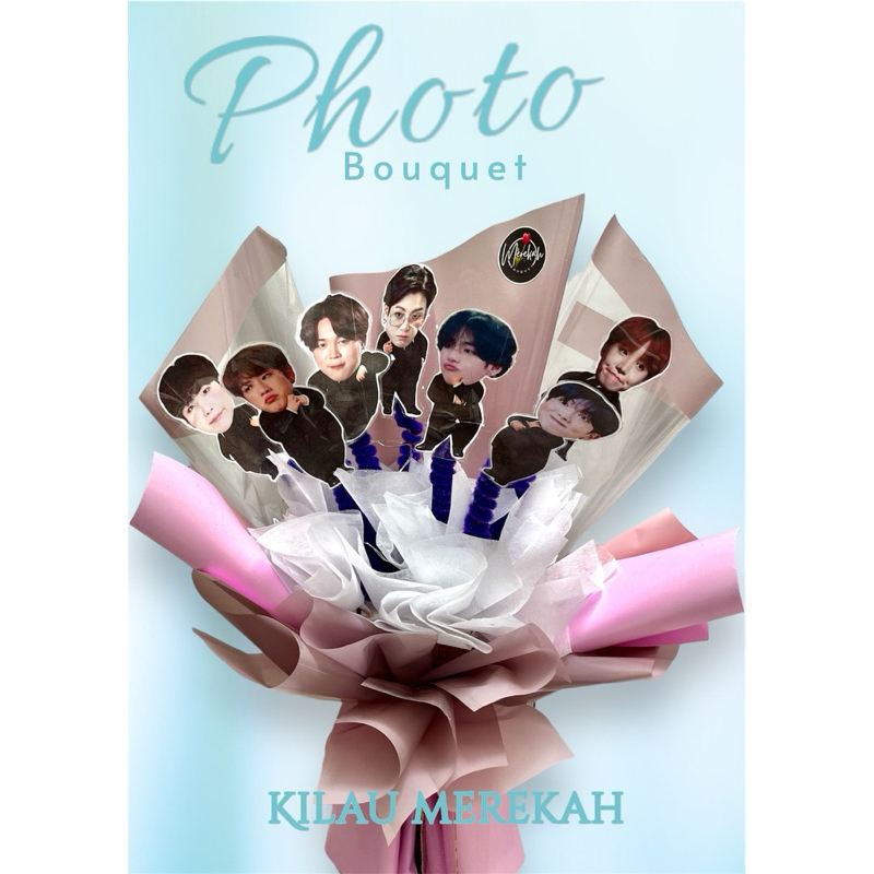 01 Merekah photo Bouquet/ Buket idol / Buket Kpop
