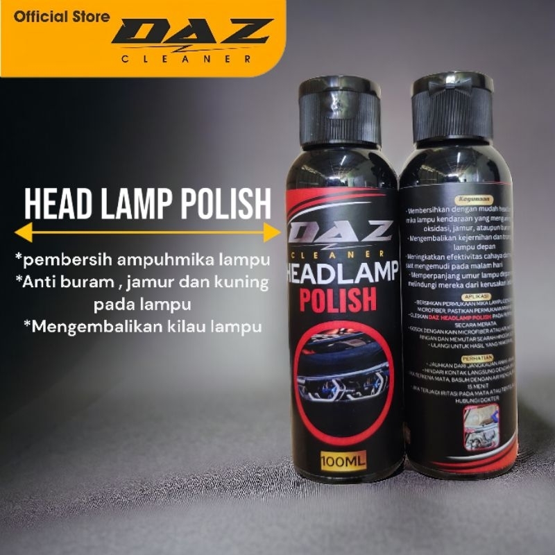 Pembersih kaca mobil dari kusam kuning buram headlamp polish