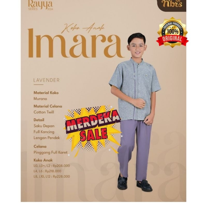 ORIGINAL NIBRAS COD - PROMO SALE SARIMBIT NIBRAS IMARA Koko Anak Laki-laki BEST SELLER