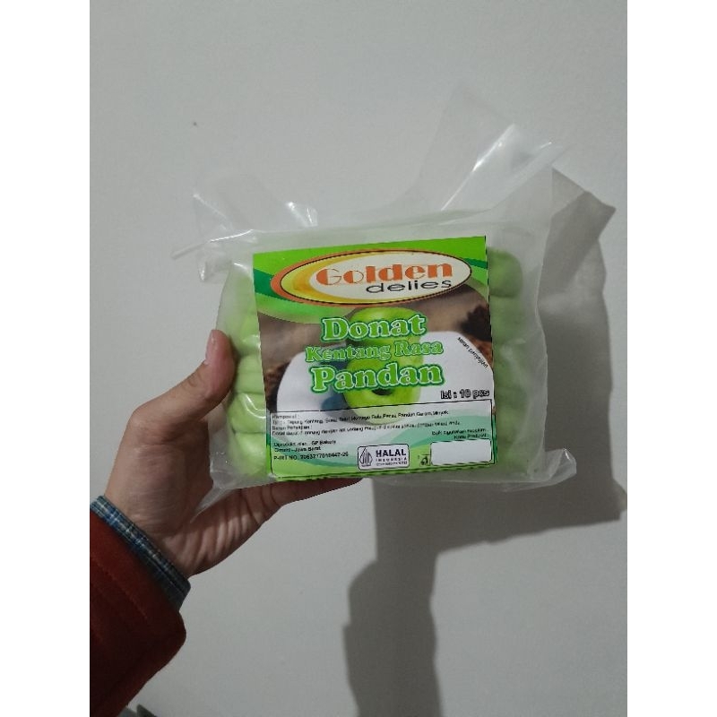 

DONAT KENTANG RASA PANDAN, UBI UNGU ISI 10