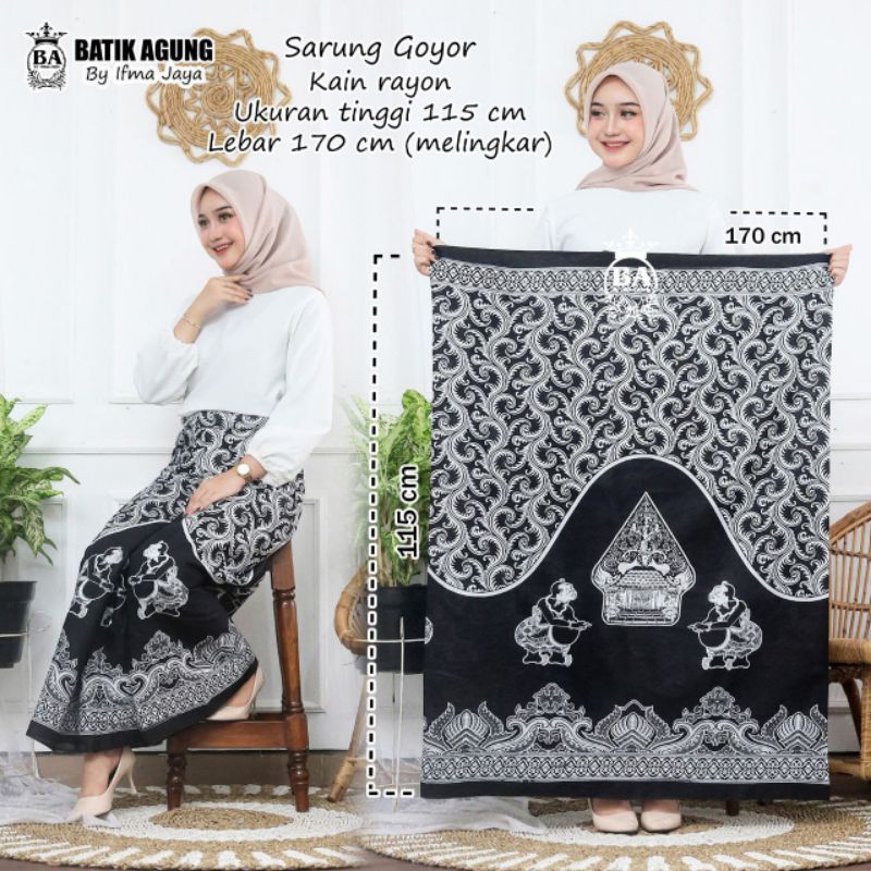 Sarung Goyor Santri Putri / Sarung Santri Putri / Sarung Wanita / Sarung Santriwati / Sarung