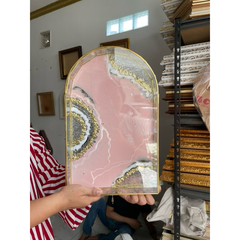 Terarium + Resin box mahar hantaran