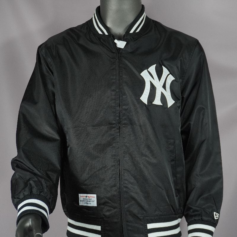 NEW YORK MLB NEW YORK YANKES VARSITY LOGO BLACK/WHITE