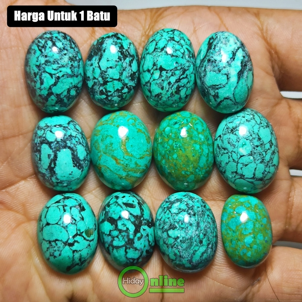BATU AKIK PIRUS HIJAU TOSCA FULL URAT REPLIKA MURAH