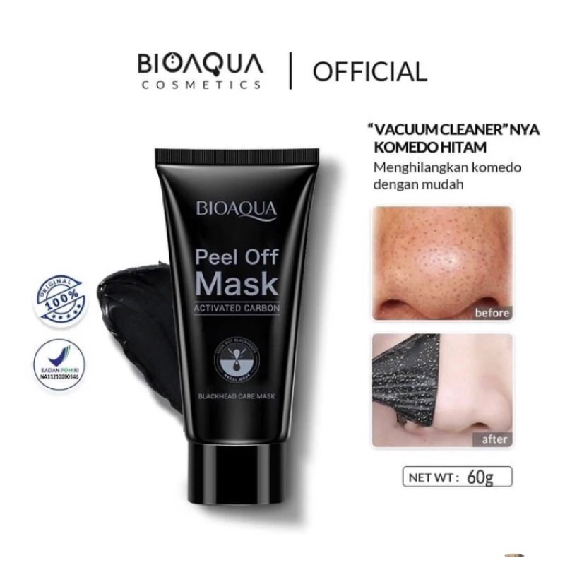 BIOAQUA masker peel off Mask Charcoal