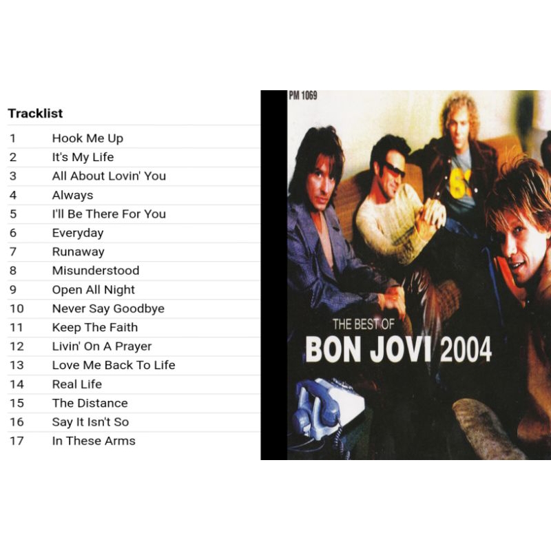 bon jovi cd the best of bon jovi 2004